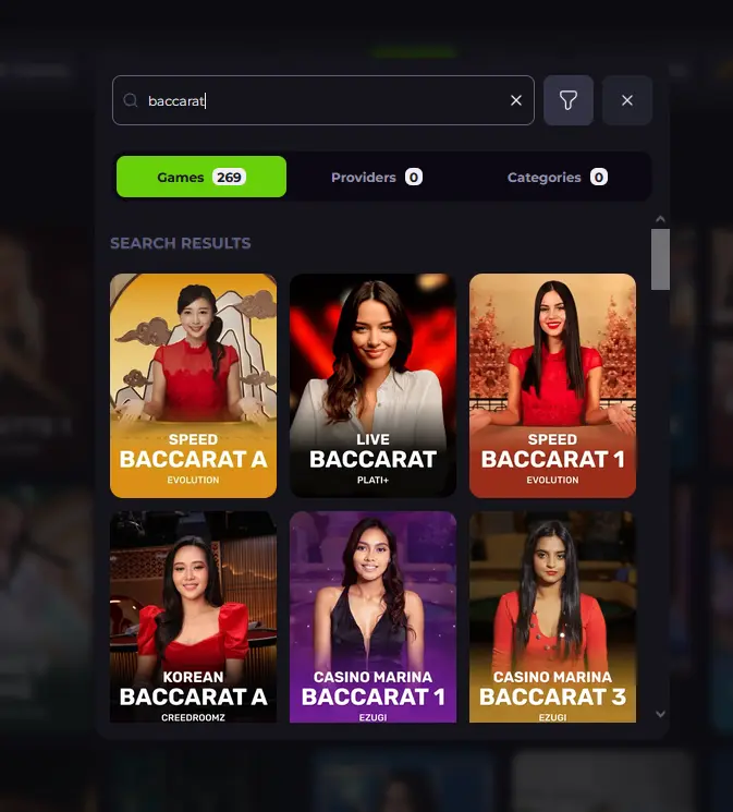 Drakaris live baccarat table streamed by Evolution Gaming with side bet options