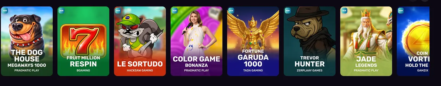 Drakaris pokies lobby with Pragmatic Play and BGaming titles filtered by provider